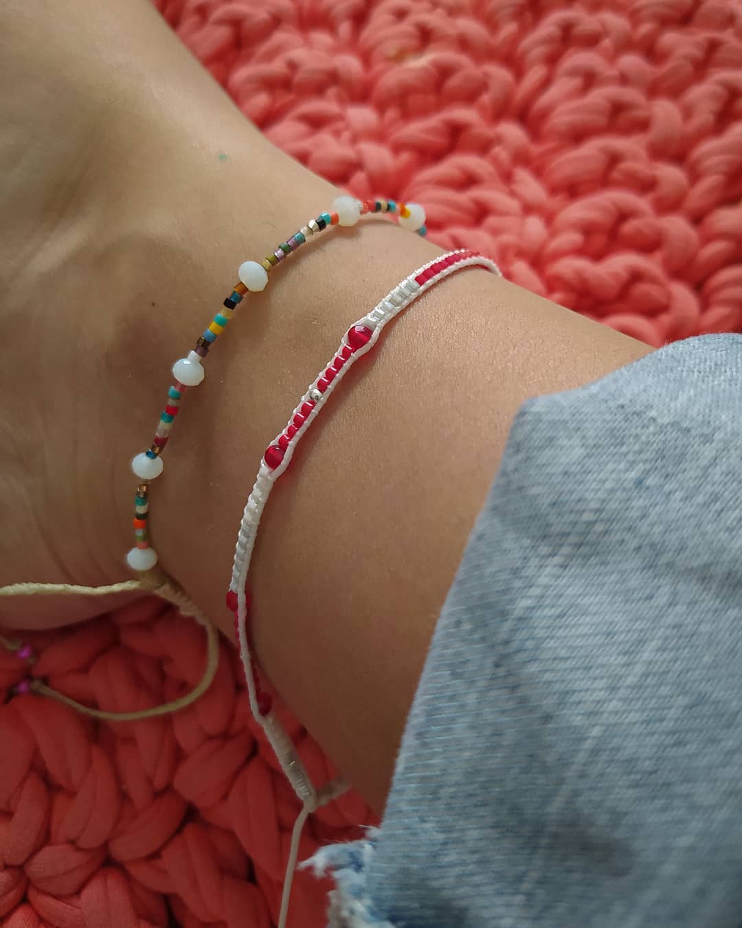 Set de tobilleras Calma Escarlete