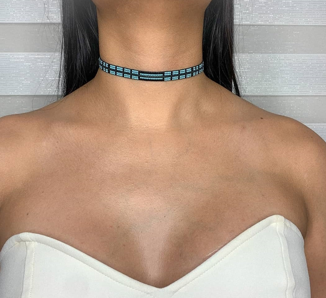 Collar - Choker Mar Preto