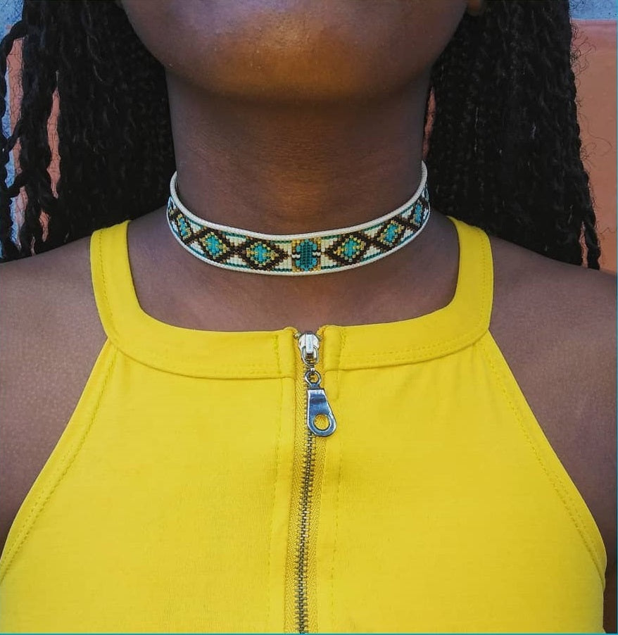 Collar - Choker Aqua Intense