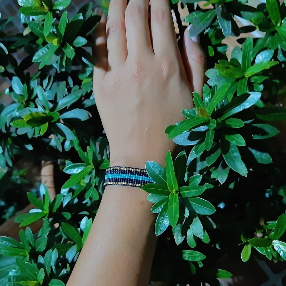 Set de pulseras Onix Celeste